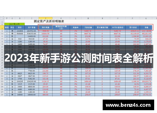 2023年新手游公测时间表全解析